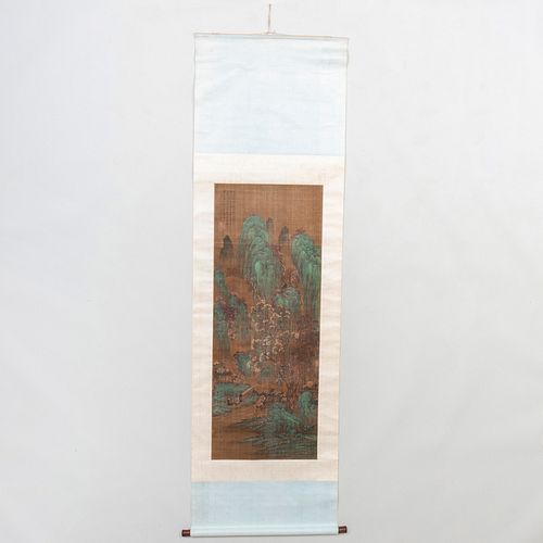 CHINESE SCROLL OF MOUNTAIN LANDSCAPEInk 3b99ee