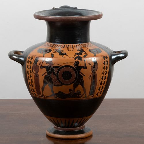 GREEK BLACK-FIGURE POTTERY HYDRIA10