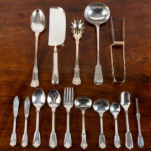 GEORGE IV SILVER FLATWARE SERVICEMark 3b9aa7