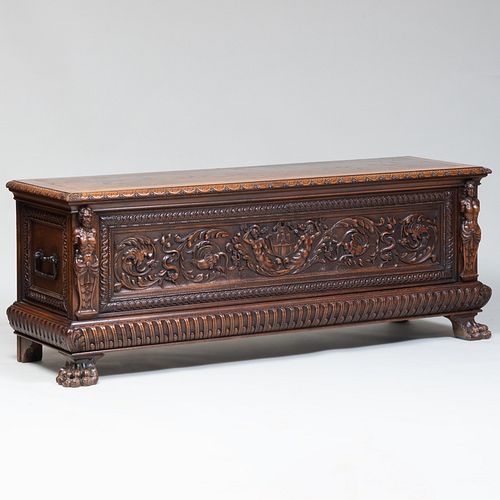 CONTINENTAL BAROQUE STYLE CARVED