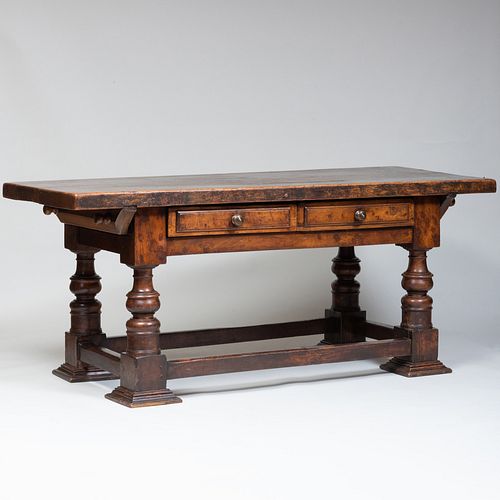 CONTINENTAL BAROQUE STYLE WALNUT 3b9af8