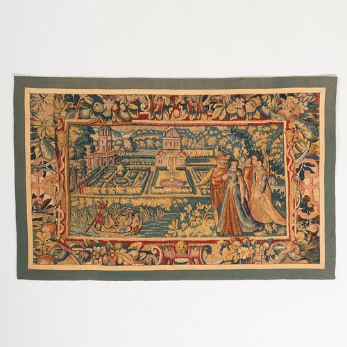 FLEMISH TAPESTRY FRAGMENTLined 3b9b18