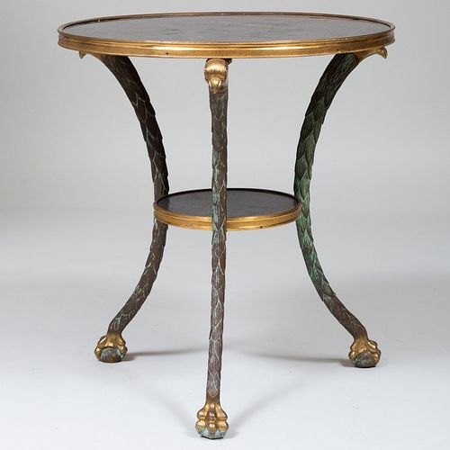 EMPIRE STYLE GILT AND PATINATED BRONZE 3b9b5f