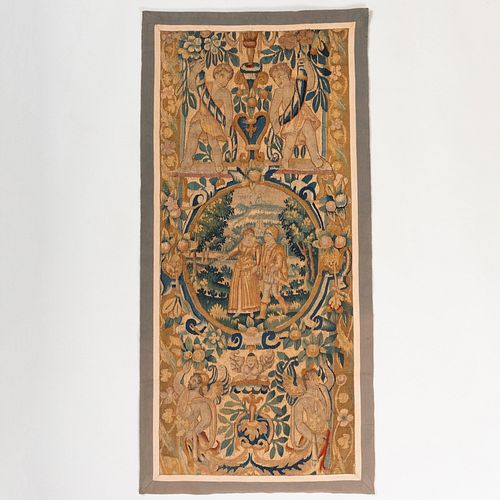 FLEMISH VERDURE TAPESTRY BORDER 3b9b72