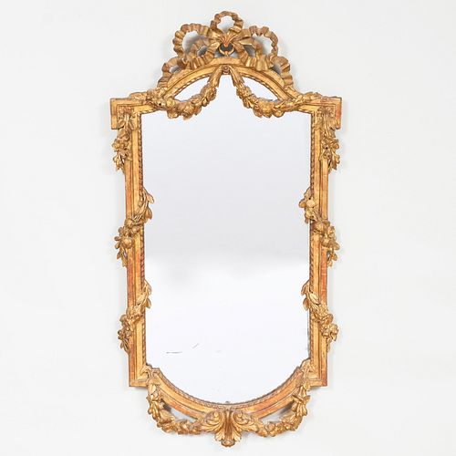 SCANDINAVIAN ROCOCO GILTWOOD MIRROR,