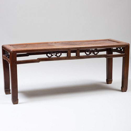 CHINESE JUMU BENCH WITH WOVEN SEAT18 3b9bd3