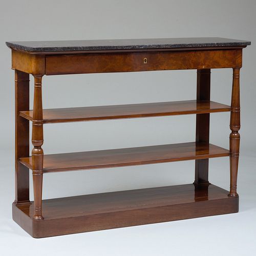 LOUIS PHILIPPE MAHOGANY FOUR-TIERED