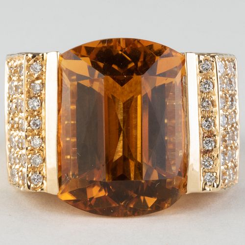 SONIA BITTON 14K GOLD CITRINE 3b9d87