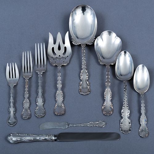 GORHAM SILVER PART FLATWARE SERVICEMarked 3b9d97