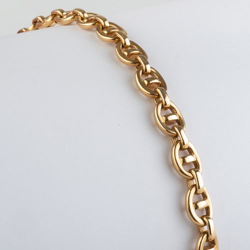 CARTIER 18K GOLD ANCHOR LINK BRACELETSigned 3b9dcb