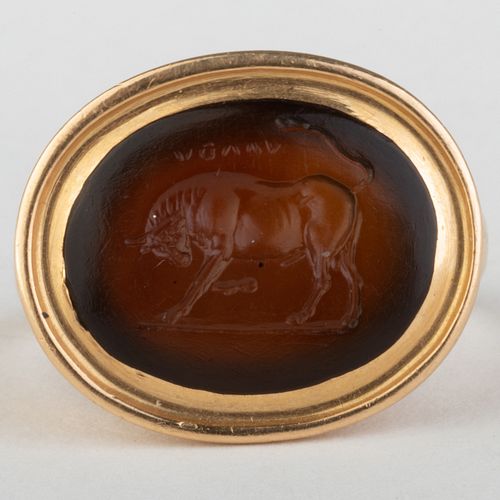 ANCIENT ROMAN CARNELIAN AGATE INTAGLIO 3b9e47