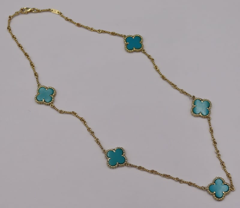 JEWELRY 14KT GOLD TURQUOISE 3b9f3d