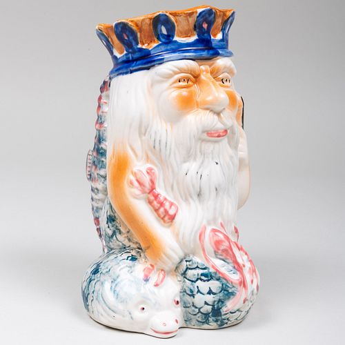 STAFFORDSHIRE NEPTUNE PITCHER9 1/2 x