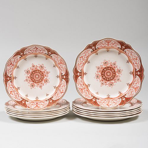 WEDGWOOD IRON RED DECORATED CREAMWARE