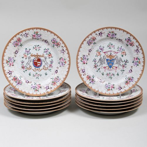 SET OF TWELVE SAMSON PORCELAIN 3b9fde