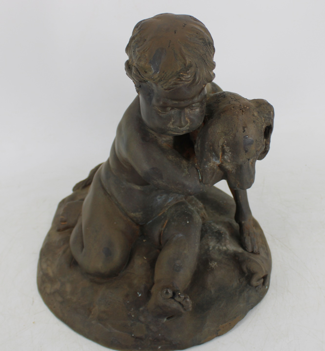 UNSIGNED ANTIQUE BRONZE SCULPTURE 3ba030