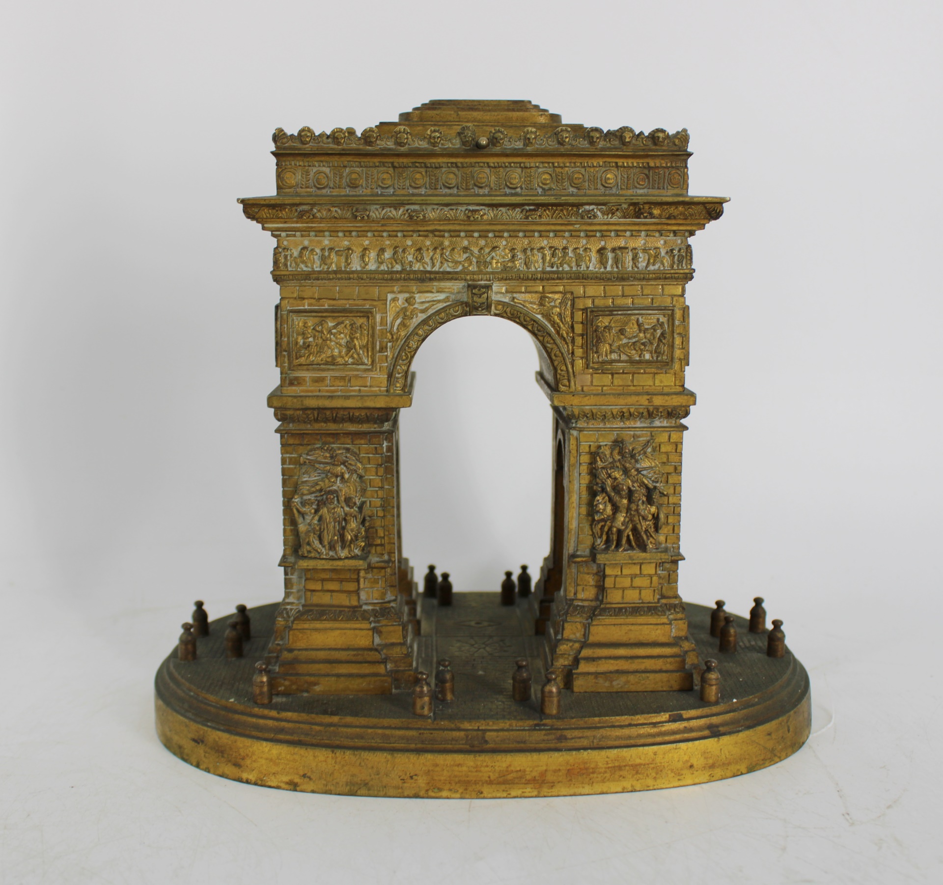 GRAND TOUR GILT BRONZE ARC DE TRIOMPHE  3ba040