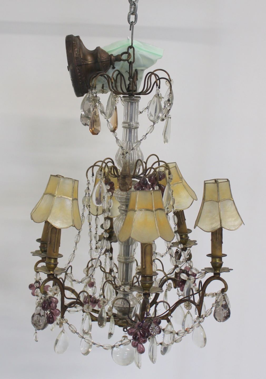 ANTIQUE CHANDELIER TOGETHER WITH