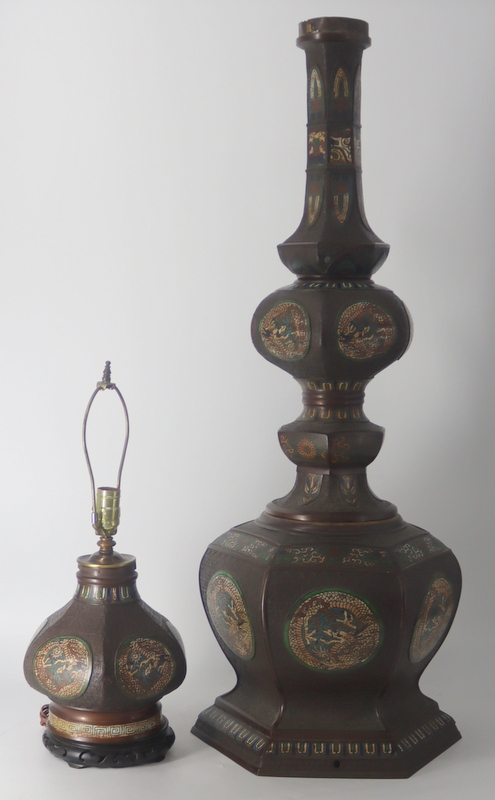 LARGE CHINESE MULTI-PART CLOISONNE