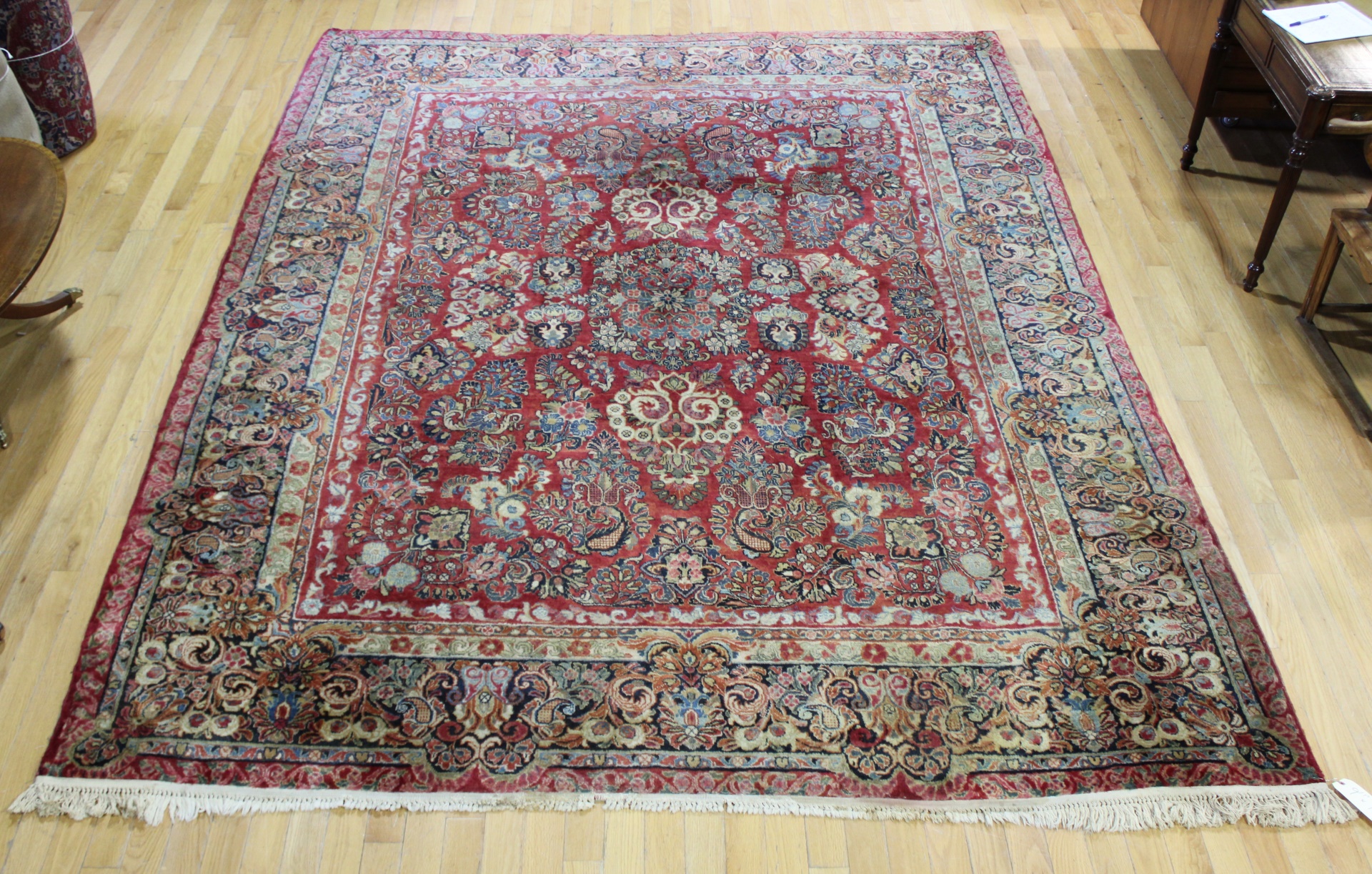 ANTIQUE AND FINELY HAND WOVEN SAROUK 3ba0fb