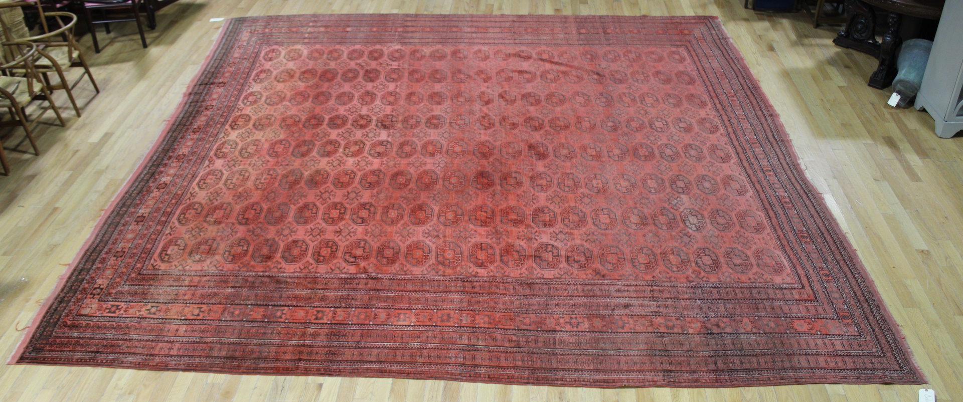 VINTAGE AND FINELY HAND AFGHAN 3ba0f8