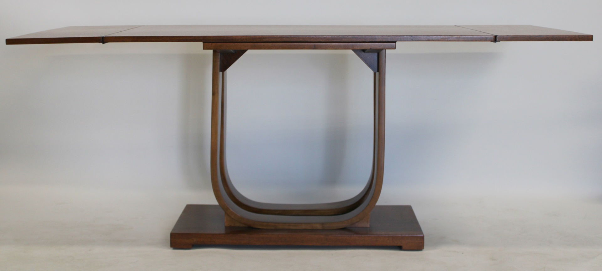 ART DECO MAHOGANY TABLE WITH BENTWOOD 3ba141