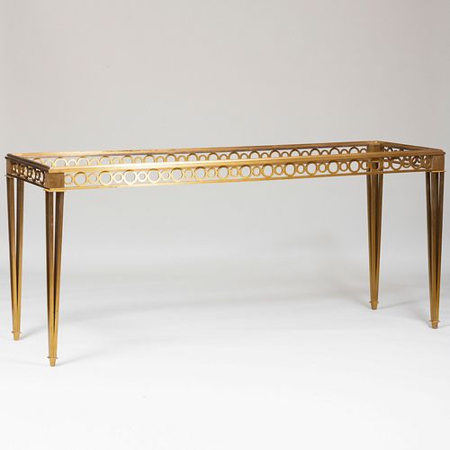 MODERN BRASS CONSOLE TABLELacking 3ba221