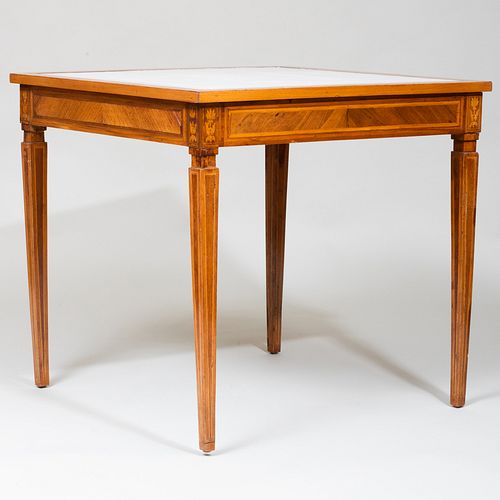 ITALIAN NEOCLASSICAL WALNUT MARQUETRY 3ba25c