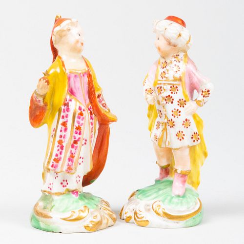 PAIR OF SMALL CHELSEA PORCELAIN 3ba27f
