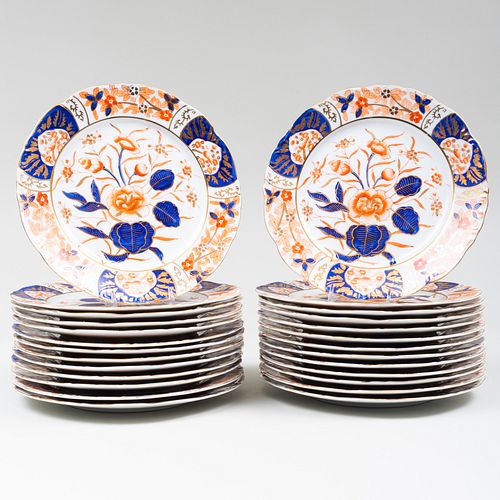 SET OF TWENTY-FOUR ENGLISH PORCELAIN