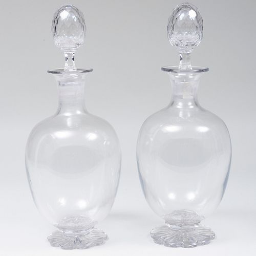 PAIR OF CUT GLASS APOTHECARY JARS
