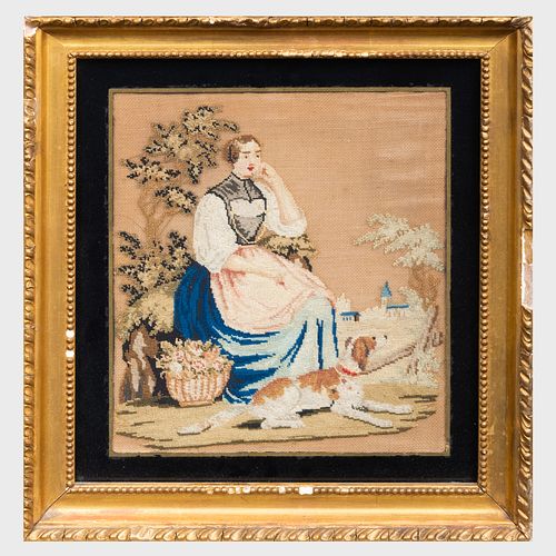 ITALIAN NEEDLEWORK PICTURE OF A 3ba2f6