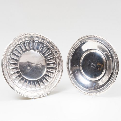 PAIR OF WALLACE SILVER STANDSEach