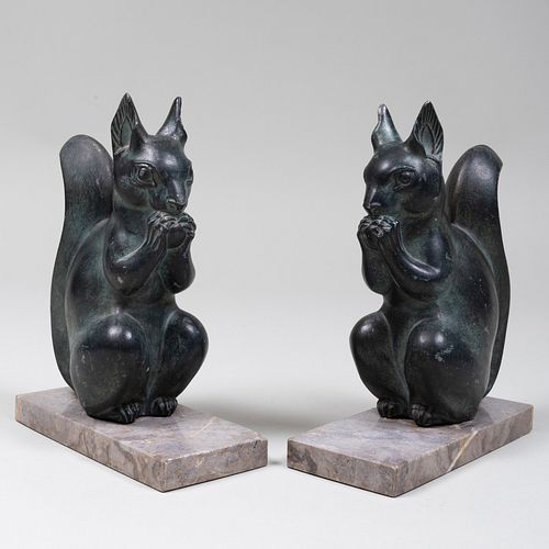 MAURICE FONT TWO SQUIRRELSBronze 3ba367