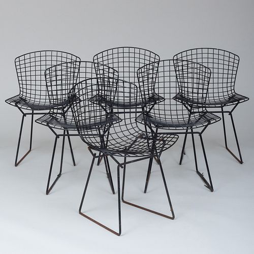 SET OF SIX VINTAGE BERTOIA ENAMELED 3ba375