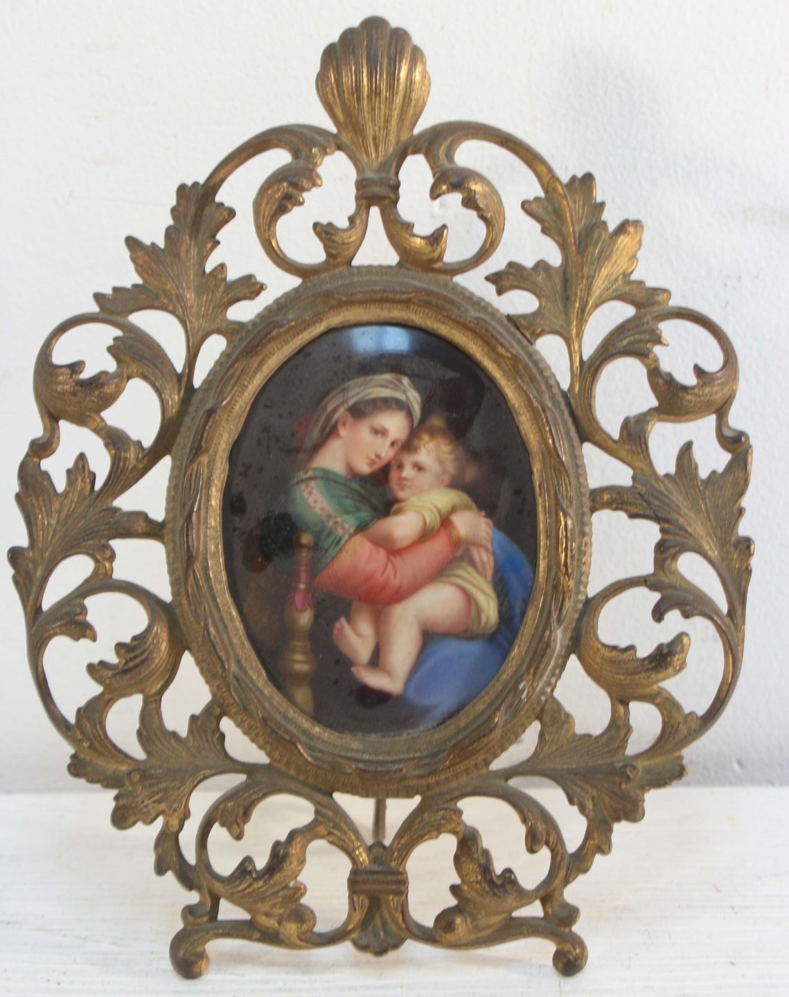 AFTER RAPHAEL Miniature Madonna 3ba37d