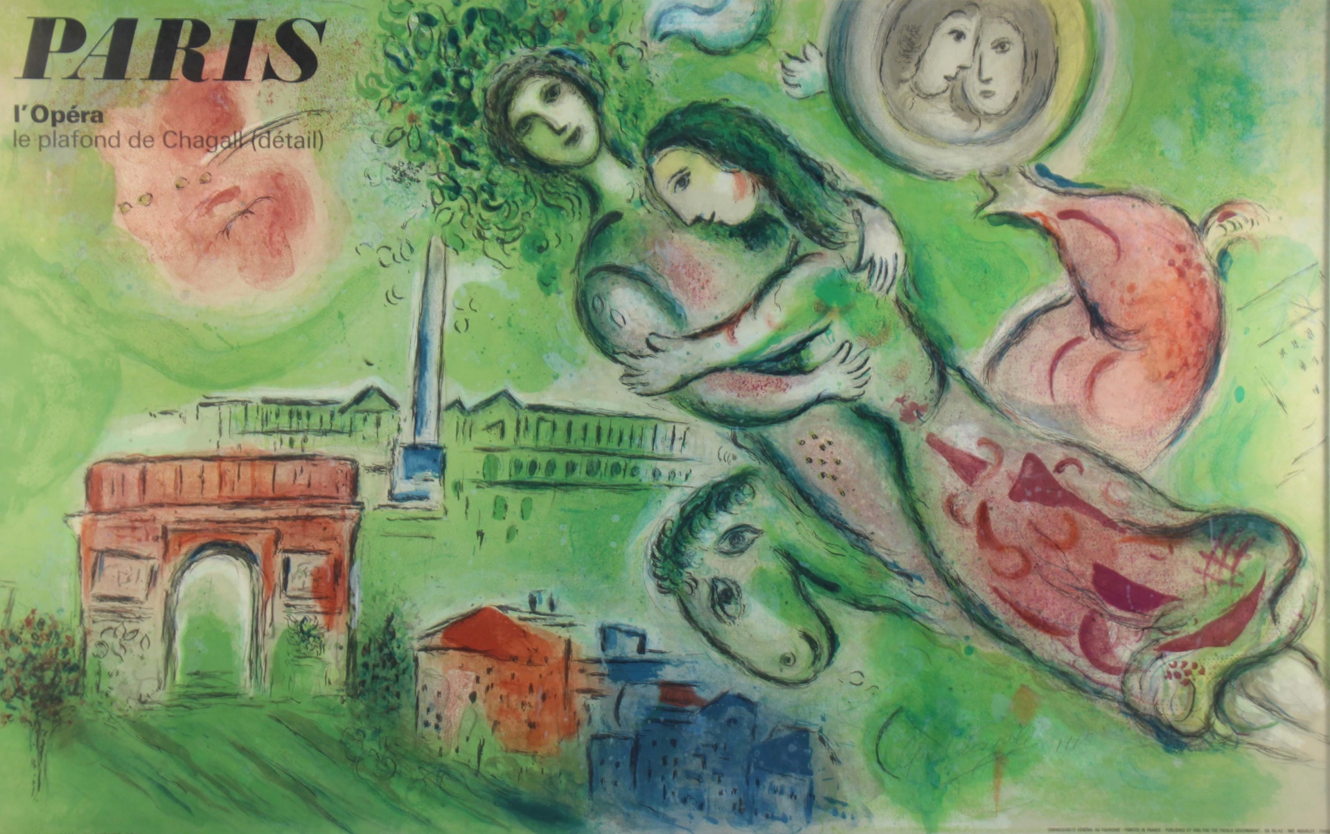 MARC CHAGALL AFTER Lithograph  3ba3eb