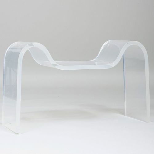 KARL SPRINGER LUCITE 'CURVED END