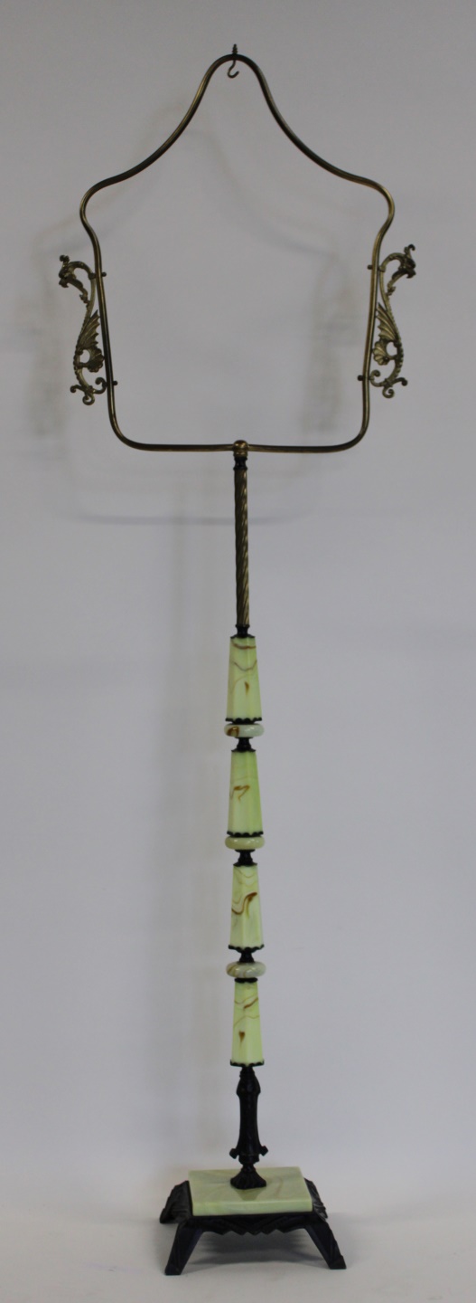 ART DECO BIRD CAGE STAND. From