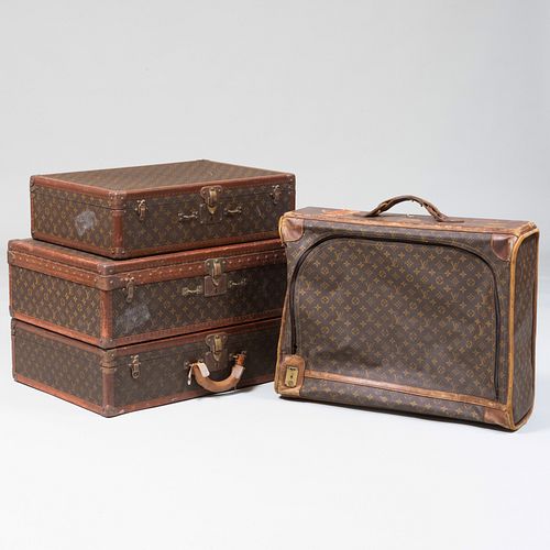 GROUP OF LOUIS VUITTON LUGGAGEComprising Three 3ba492