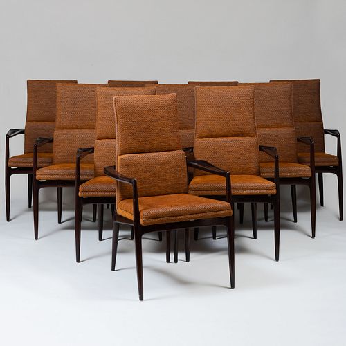 SET OF TEN MCM STYLE DINING CHAIRS40 3ba496
