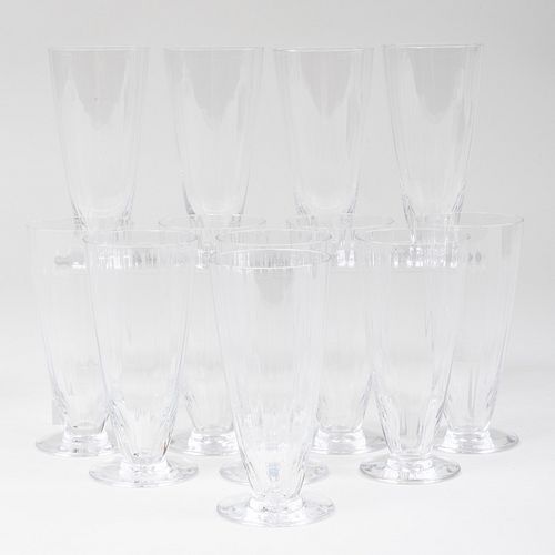 SET OF TWELVE BACCARAT GLASS FOOTED 3ba4a1