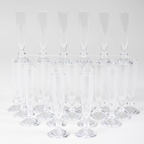 SET OF TWENTY-FOUR BACCARAT GLASS