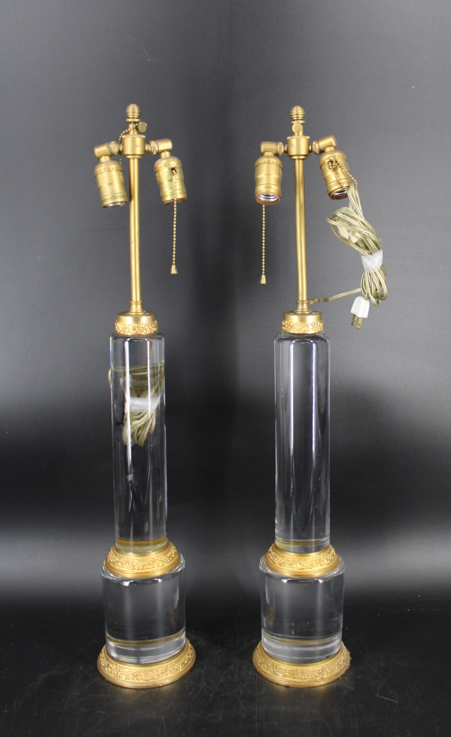 AN ART DECO PAIR OF BRONZE MOUNTED 3ba4ad