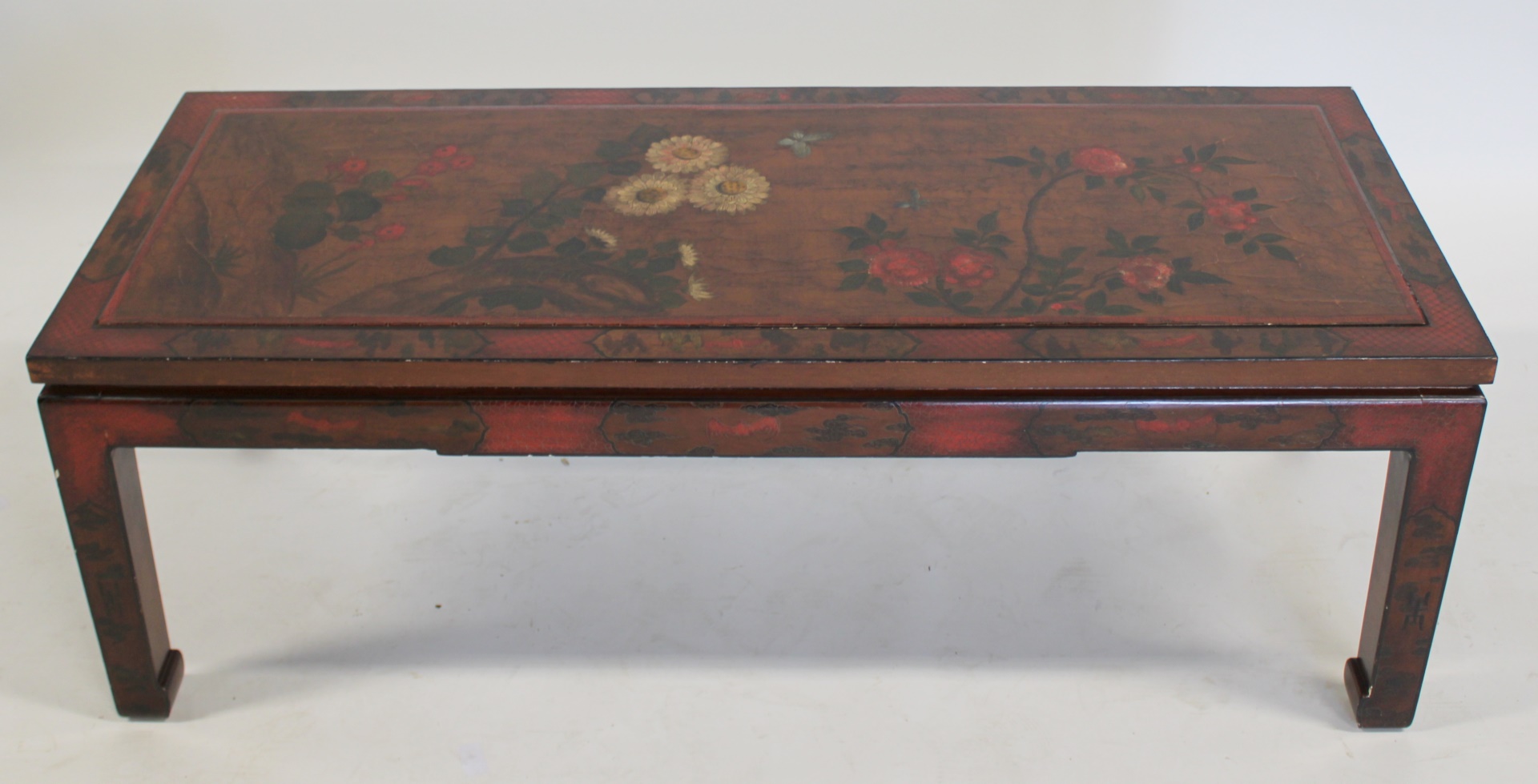 ANTIQUE ASIAN LACQUERED PAINT 3ba621