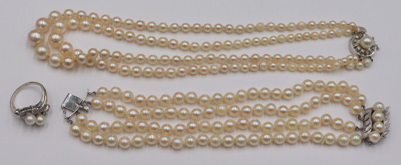 JEWELRY 3 PC PEARL AND 14KT 3ba67a