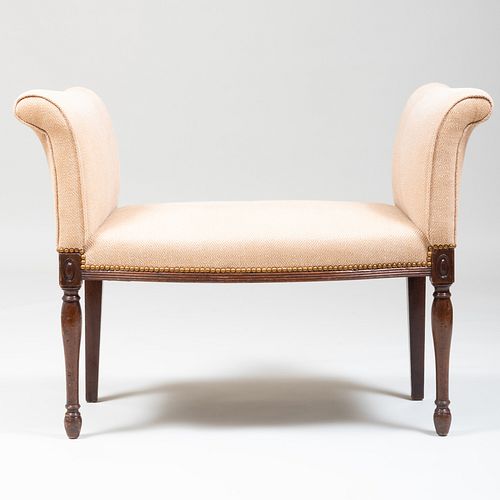 GEORGE III MAHOGANY AND UPHOLSTERED 3ba73d