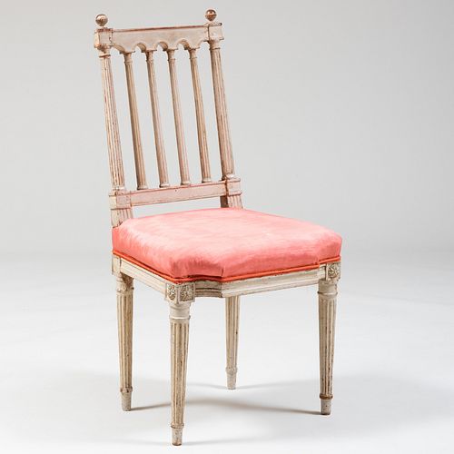 LOUIS XVI PAINTED SIDE CHAIR34 3ba760