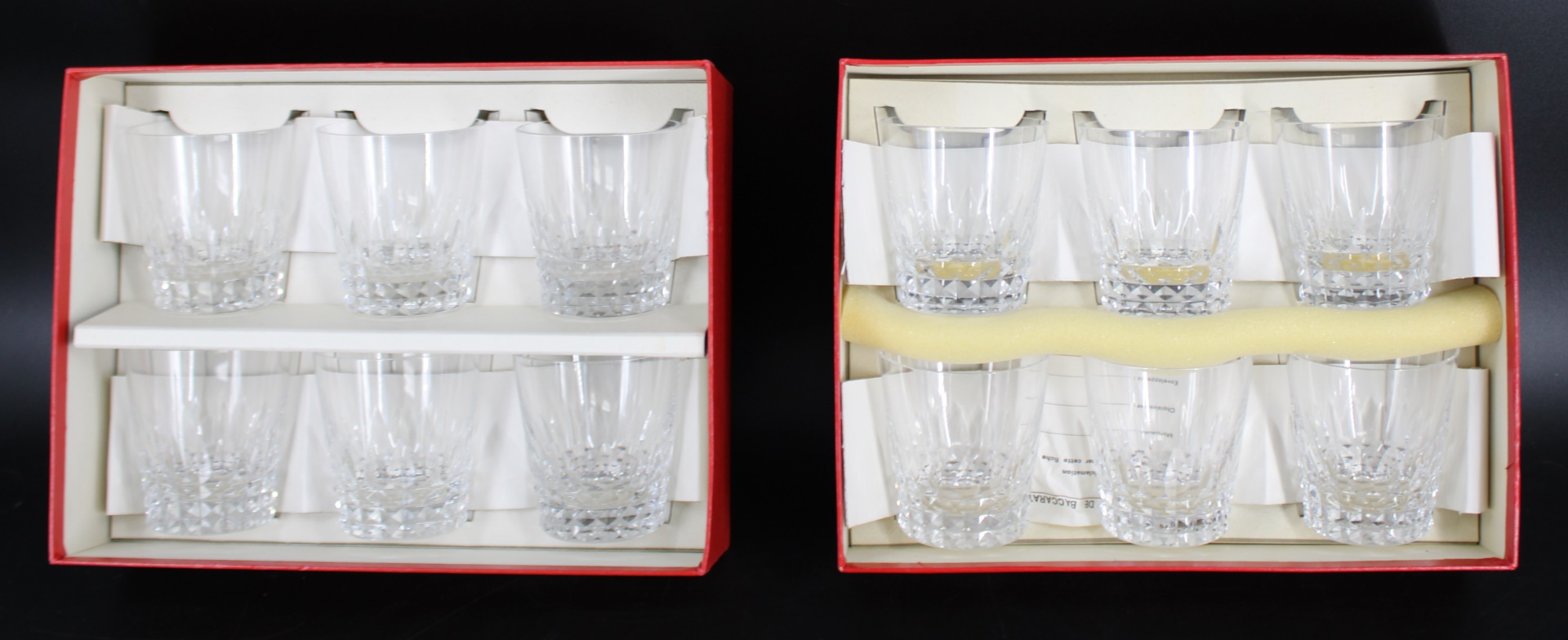 BACCARAT SET OF 12 GLASS TUMBLERS 3ba8d5