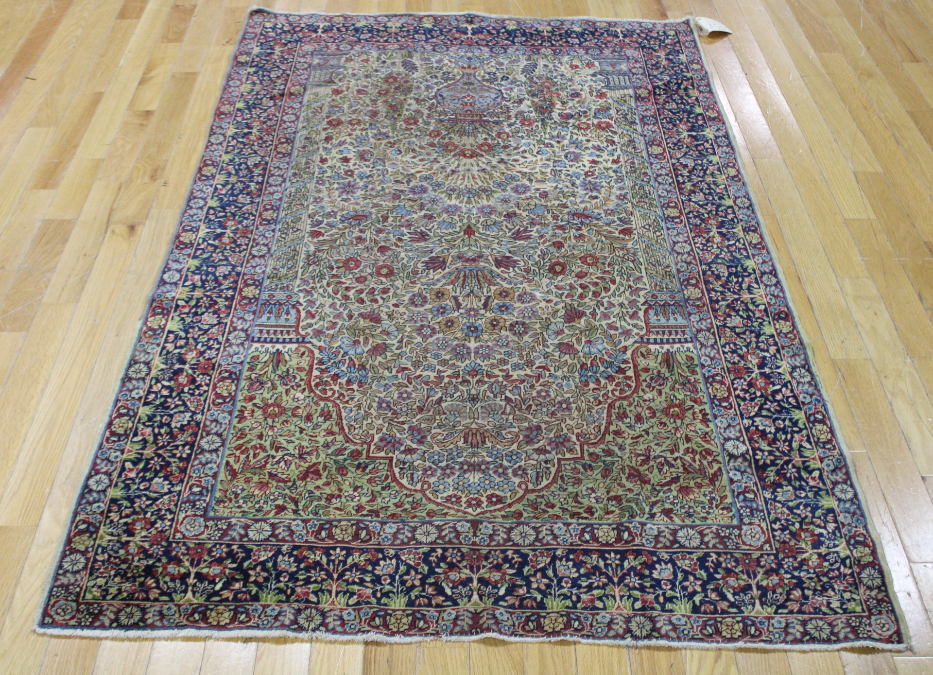 ANTIQUE AND FINELY HAND WOVEN KERMAN 3ba914